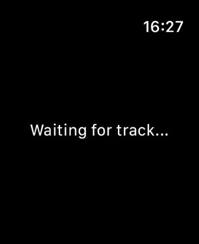 Apple Watch - Waiting for Track